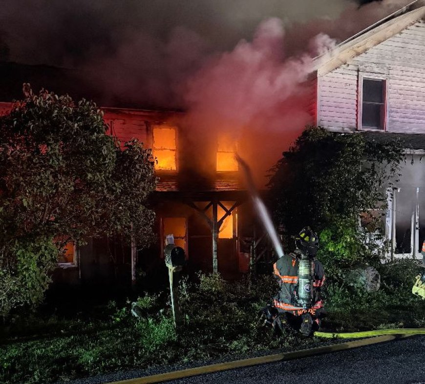 Canandaigua Home Heavily Damaged in Late-Night Fire; One Dog Killed